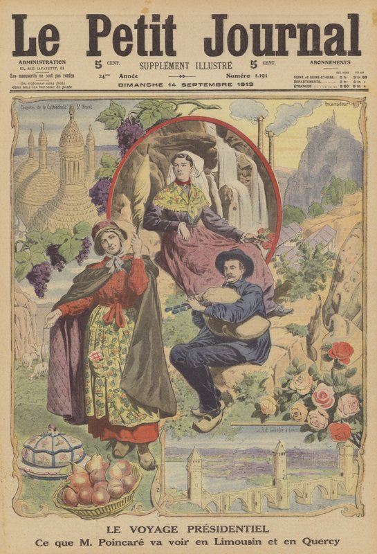 A francia elnök útja (színes litó) alkotó: French School