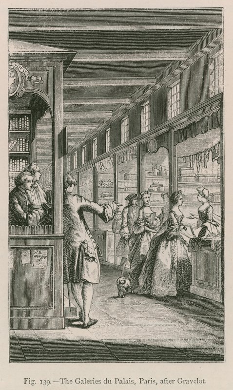 A párizsi Galeries du Palais Gravelot után alkotó: French School