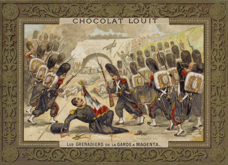 A gárda gránátosai a magentai csatában, 1859 alkotó: French School