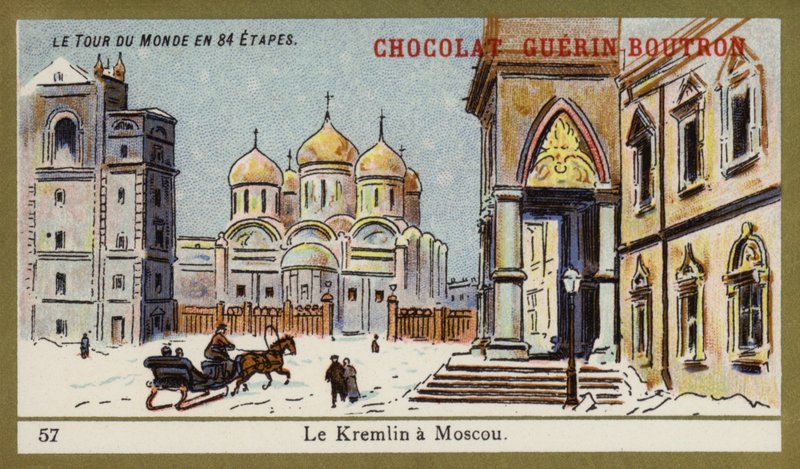A Kreml Moszkvában (chromolitho) alkotó: French School