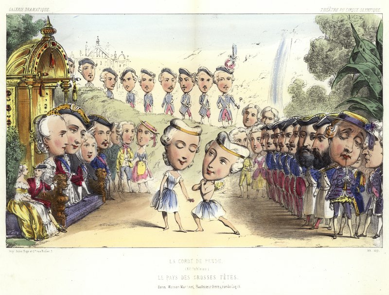 A nagy fejek földje alkotó: French School