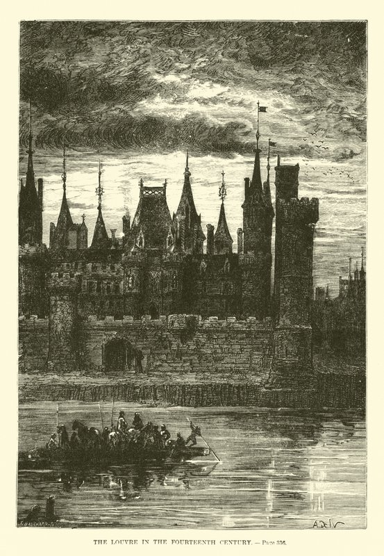A Louvre a tizennegyedik században alkotó: French School