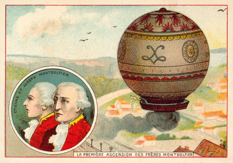 A Montgolfier Brothers első ballonos emelkedése alkotó: French School