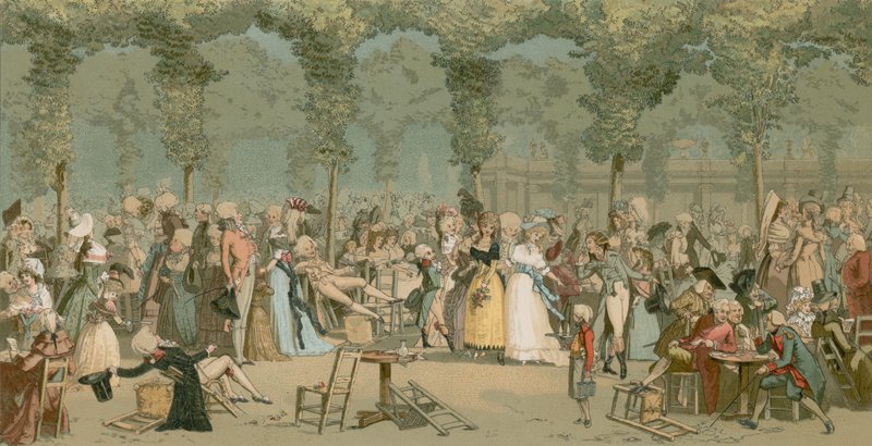 A Palais Royal Garden alkotó: French School