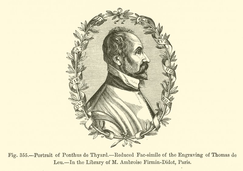 Pontus de Tyard portréja (metszet) alkotó: French School