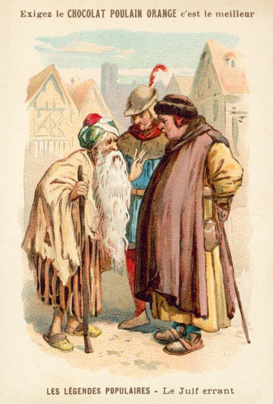 A vándor zsidó (chromolitho) alkotó: French School