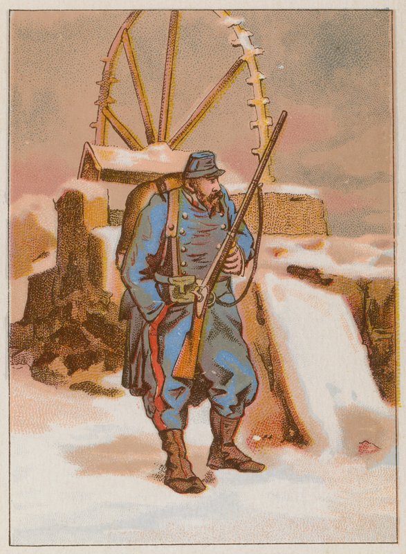 A Watchman előrenyomul Párizs porosz ostrománál alkotó: French School