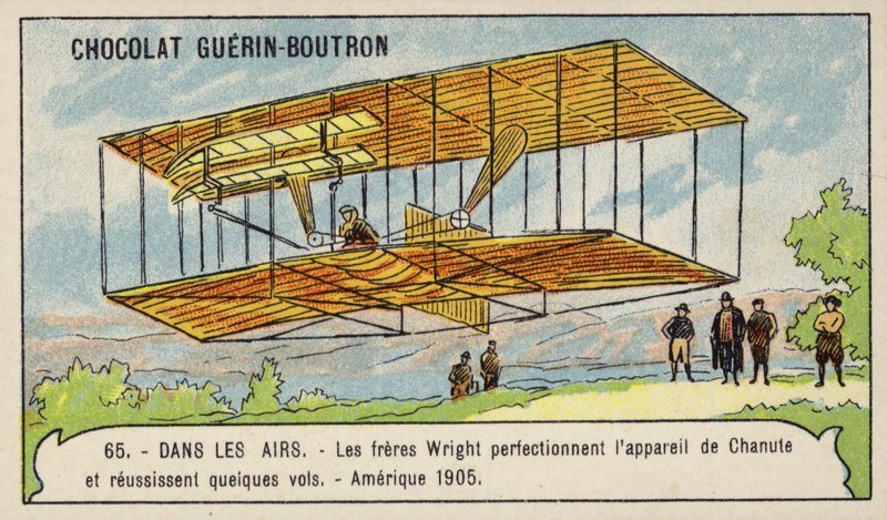 A Wright testvérek az Octave Chanute repülő gépét tökéletesítik és több sikeres repülést hajtanak végre az Egyesült Államokban alkotó: French School