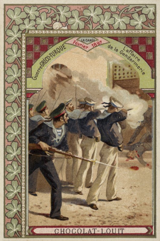 A csendőrség ügye, Chania, Kréta, görög-török háború, 1897. február alkotó: French School