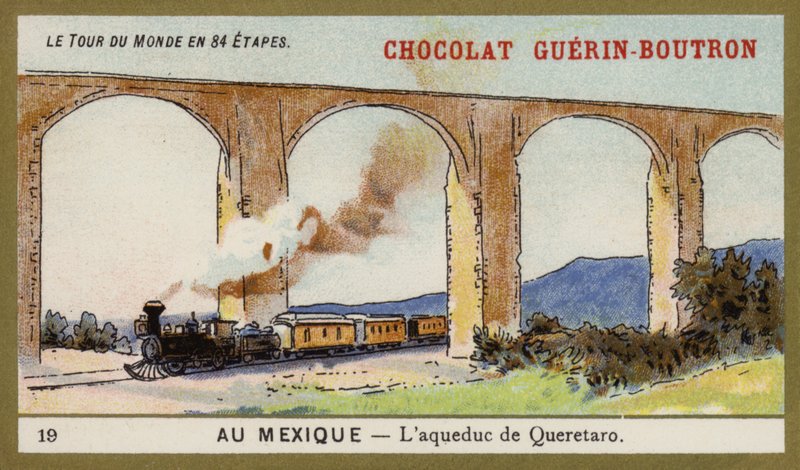 Queretaro vízvezetéke, Mexikó (chromolitho) alkotó: French School