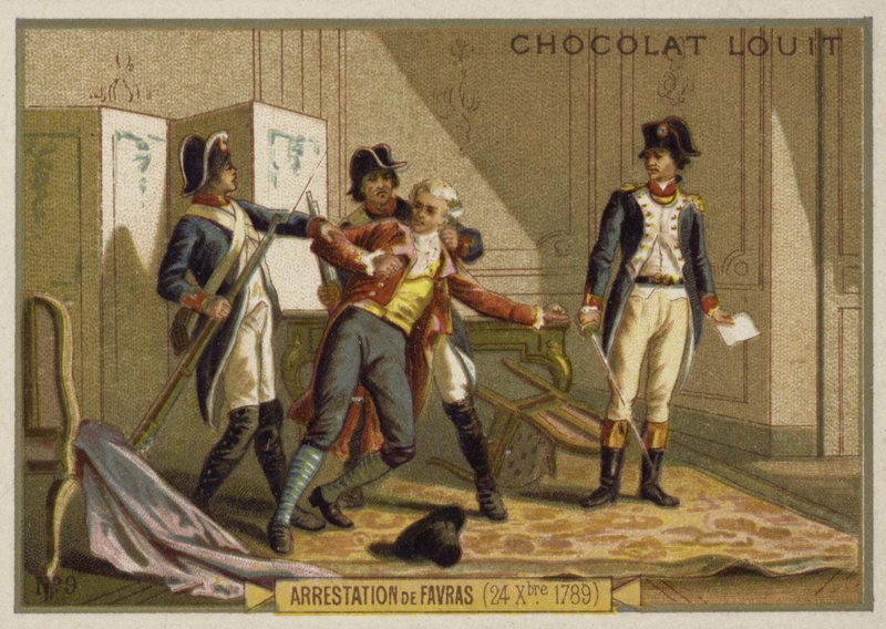 De Favras márki letartóztatása, francia forradalom, 1789. december 24. alkotó: French School