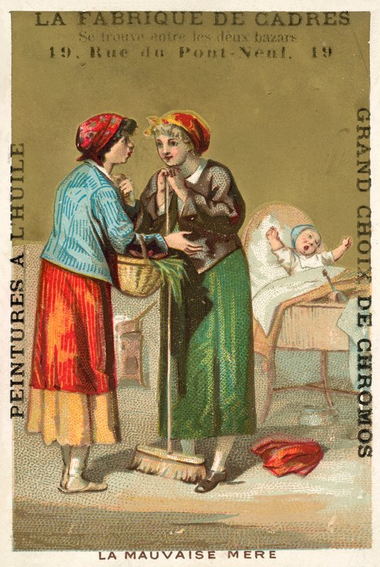 A rossz anya (chromolitho) alkotó: French School