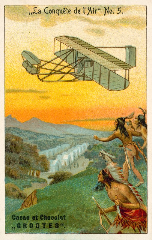 A levegő meghódítása (chromolitho) alkotó: French School