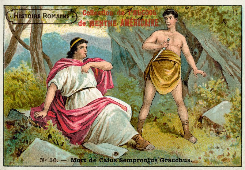 Caius Gracchus halála, Róma alkotó: French School