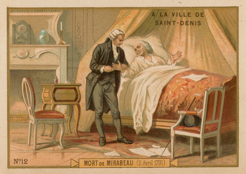 Mirabeau halála, 1791. április 2 alkotó: French School