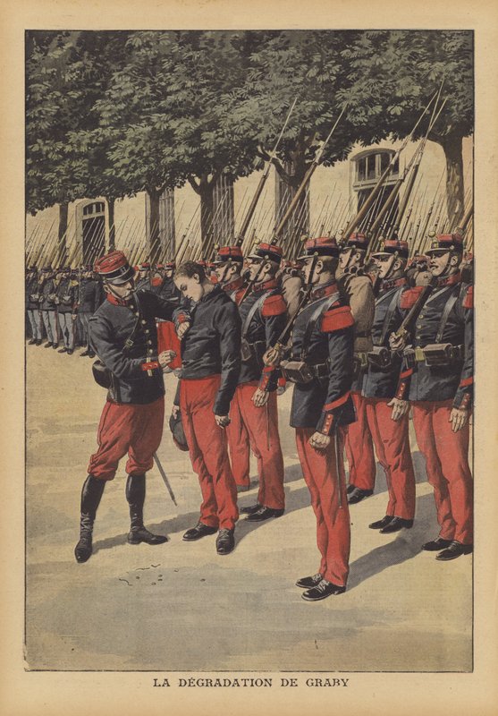 Georges Graby, egy francia katona lealacsonyítása, aki meggyilkolta egy egykori… gazdag özvegyét (színes litho) alkotó: French School