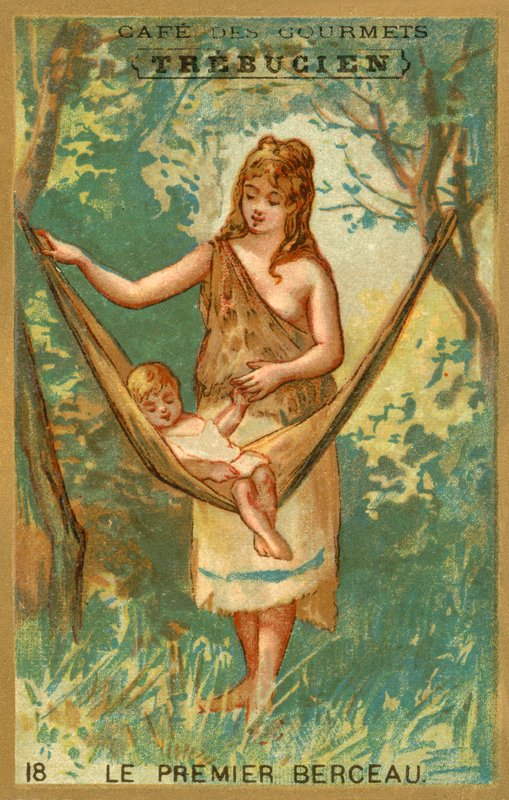 Az első bölcső (chromolitho) alkotó: French School