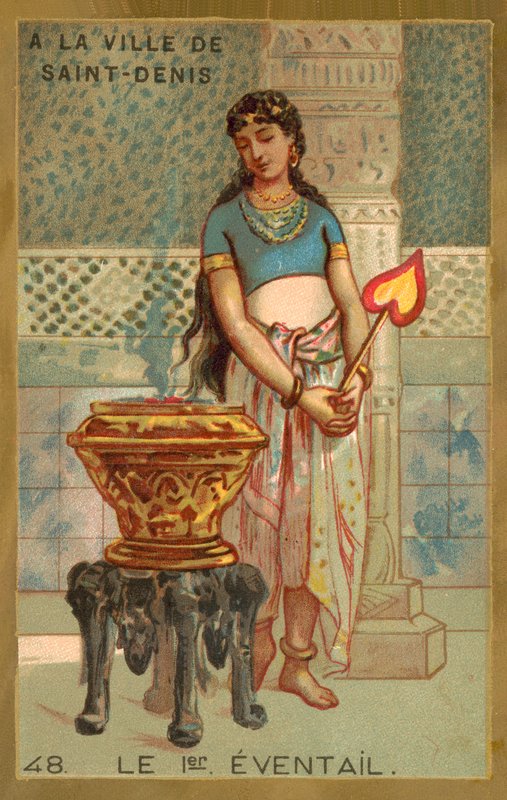 Az első ventilátor (chromolitho) alkotó: French School