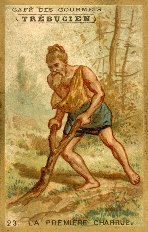 Az első eke (chromolitho) alkotó: French School