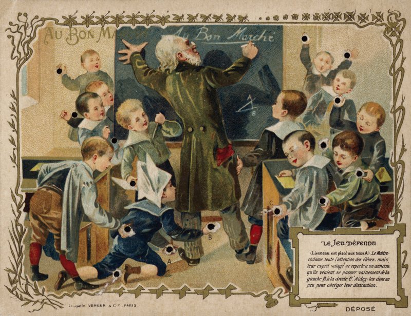 A tiltott játék (chromolitho) alkotó: French School