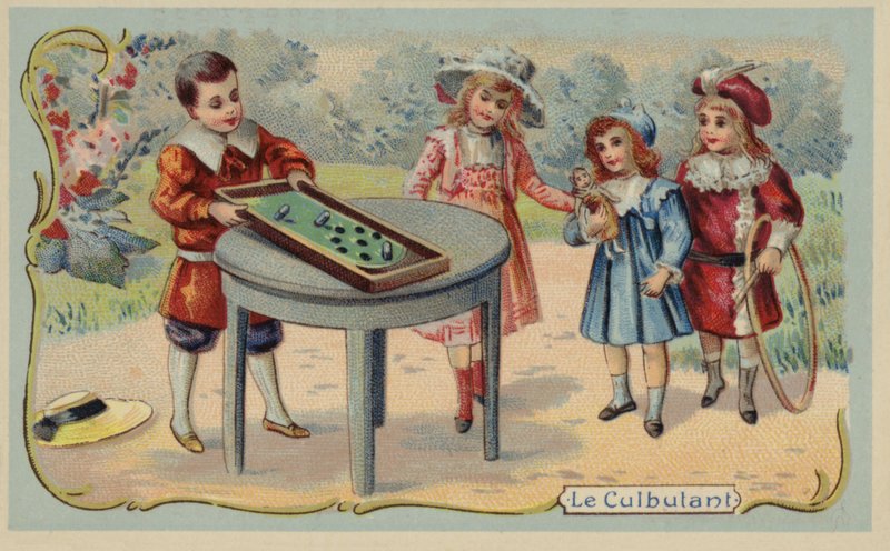 A Culbuto (chromolitho) játék alkotó: French School