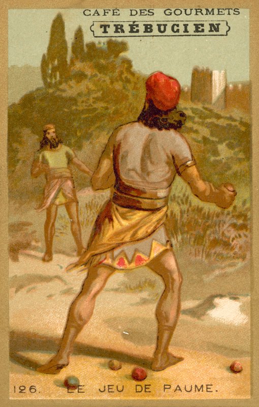A tenisz játék (chromolitho) alkotó: French School