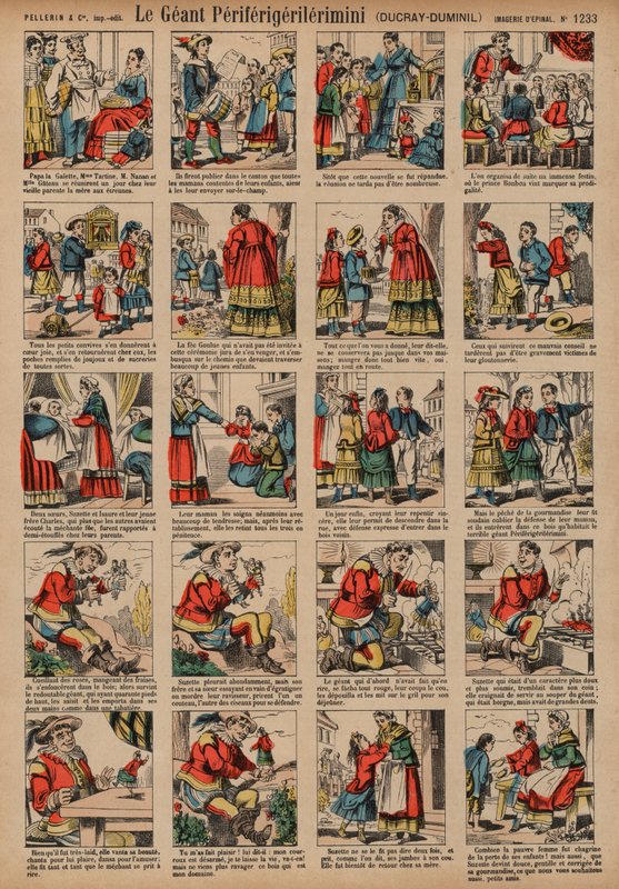 Az óriási Periferigerilerimini (színes metszet) alkotó: French School
