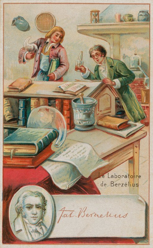 Jons Jacob Berzelius svájci kémikus laboratóriuma alkotó: French School