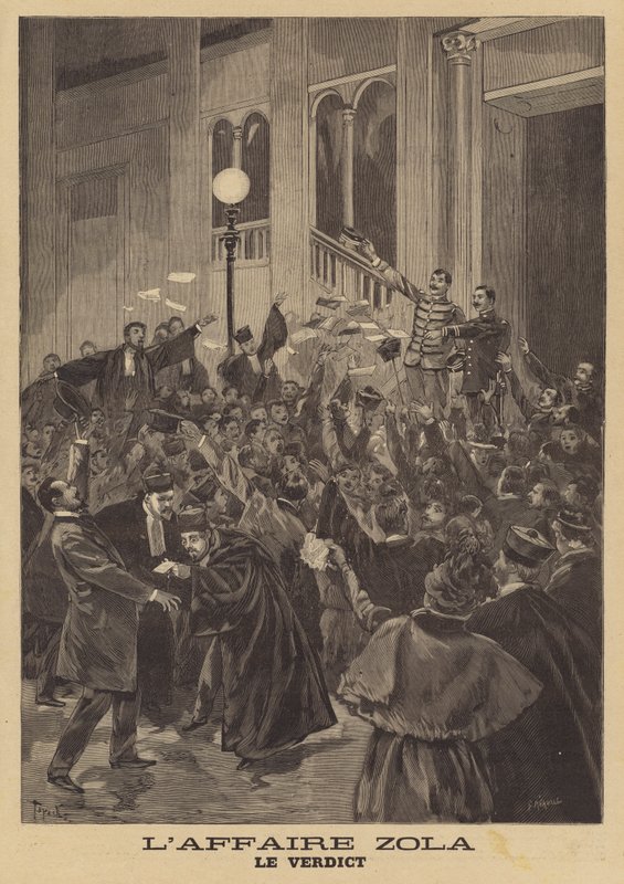 Emile Zola rágalmazási tárgyalása alkotó: French School
