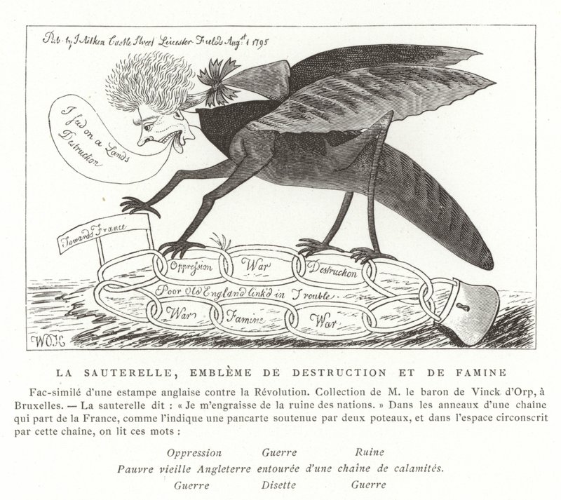 A sáska, a pusztítás és az éhínség jelképe alkotó: French School
