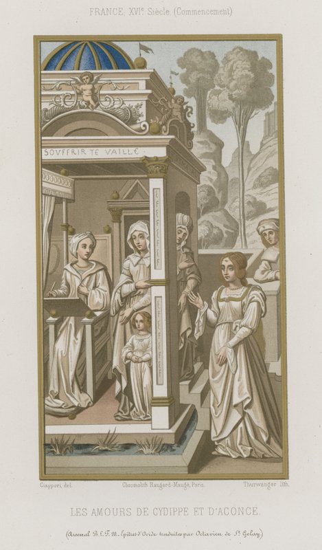 Cydippe és Acontius szerelme alkotó: French School