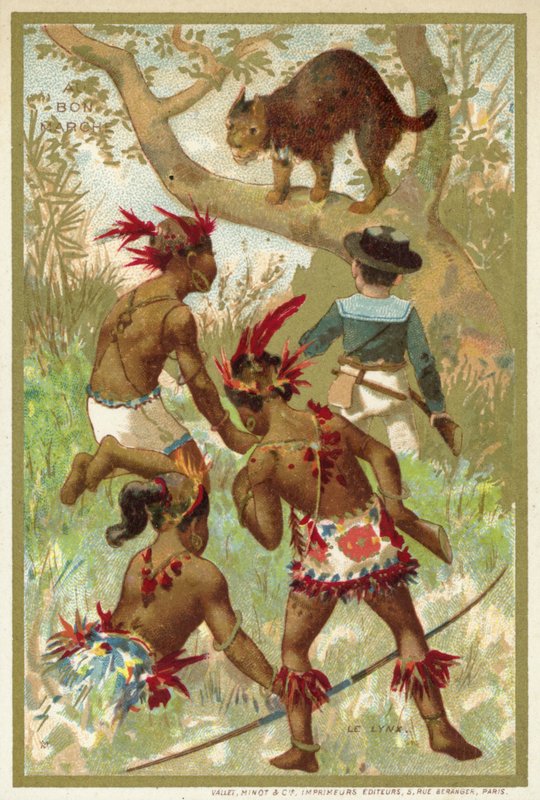 A hiúz (chromolitho) alkotó: French School