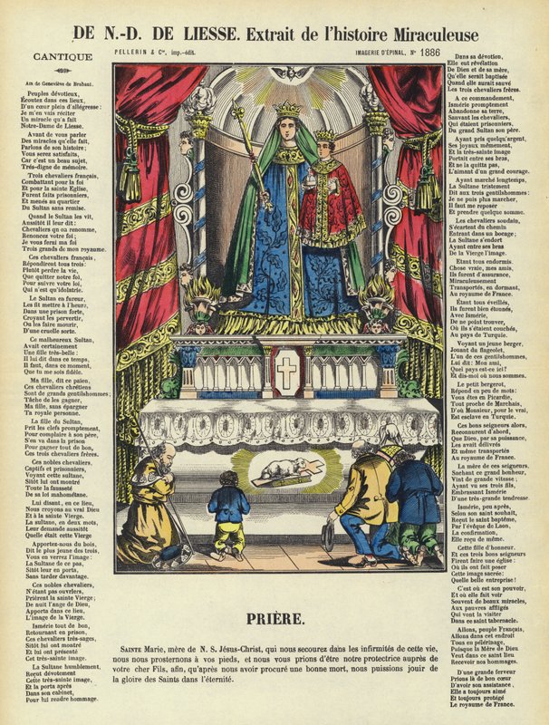 Az Örömhölgy csodálatos története (színes litográfia) alkotó: French School