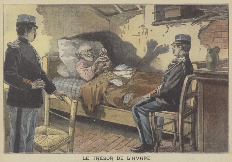 A fösvény kincse (színes litó) alkotó: French School