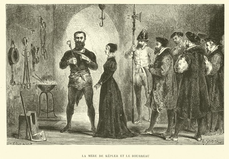 Johannes Kepler és a hóhér anyja alkotó: French School