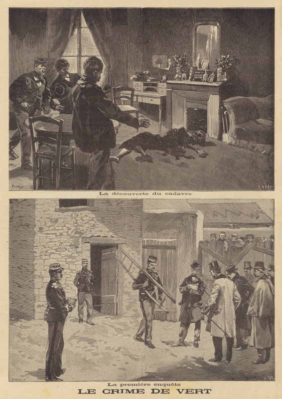 Madame Benoist meggyilkolása Vertben, Mantes közelében alkotó: French School