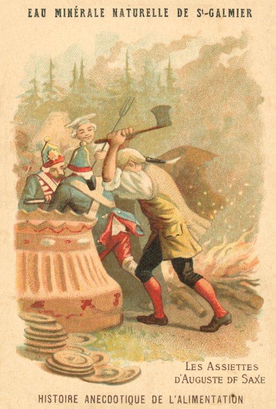A szász augusztusi lemezek (chromolitho) alkotó: French School