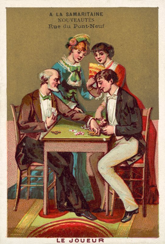 A játékos (chromolitho) alkotó: French School