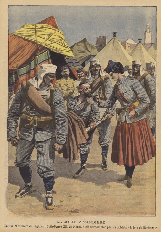 A szép vivandiere (színes litó) alkotó: French School