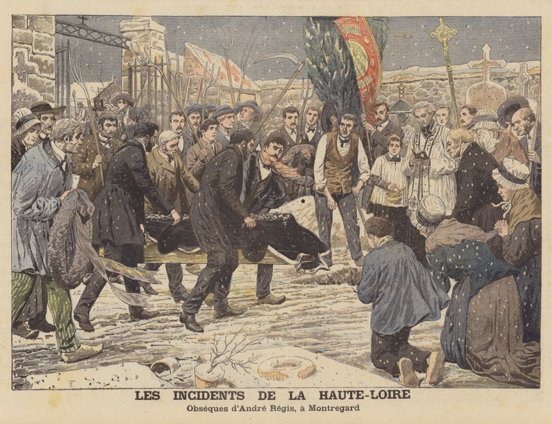 A franciaországi Haute-Loire megye bajai (színes litó) alkotó: French School