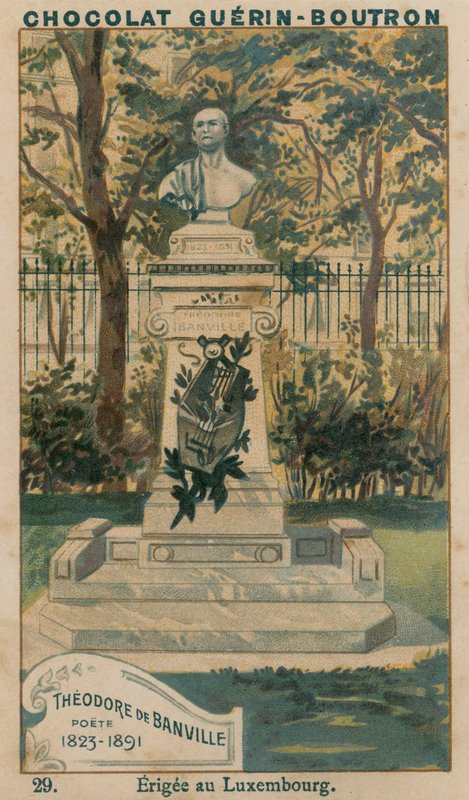 Theodore de Banville, költő, 1823-1891, Erigee Luxembourgban alkotó: French School
