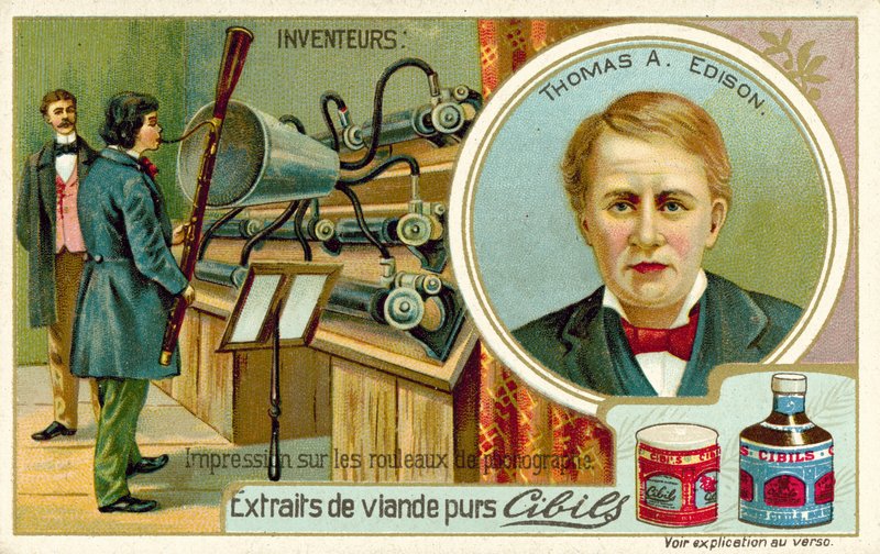 Thomas A Edison, feltaláló – fonográf felvétele alkotó: French School
