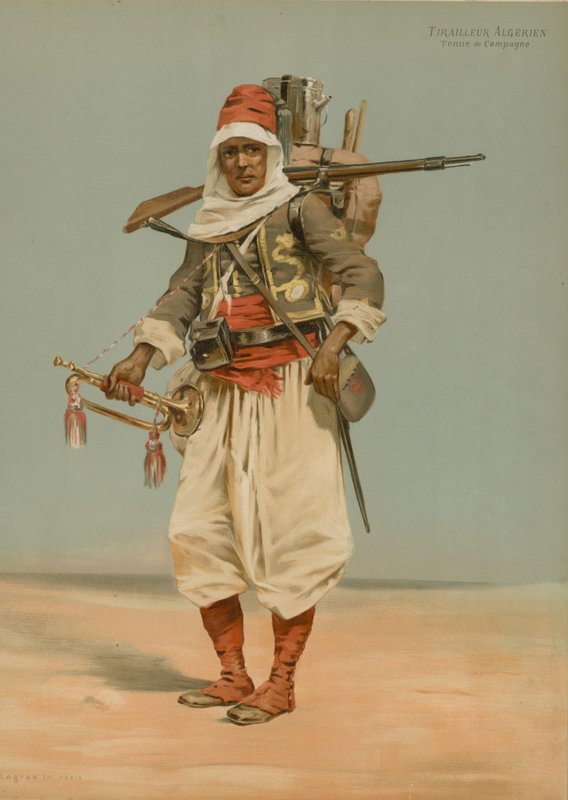 Algériai ütköző, mezei ruha alkotó: French School
