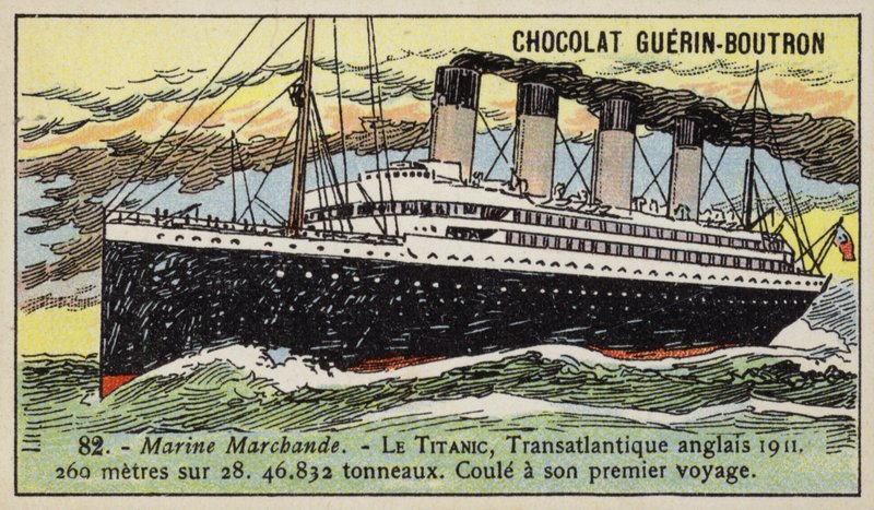 Titanic, brit transzatlanti hajó alkotó: French School