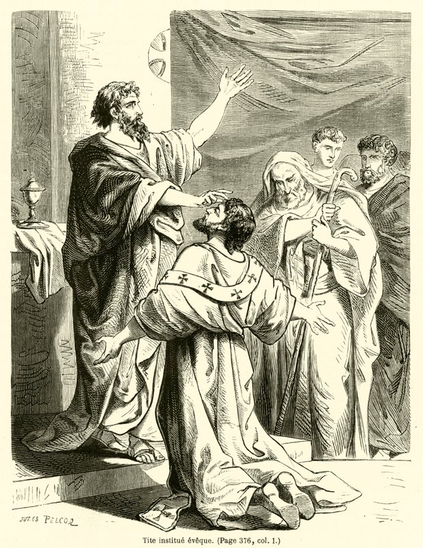 Titus Institutes püspök (metszet) alkotó: French School