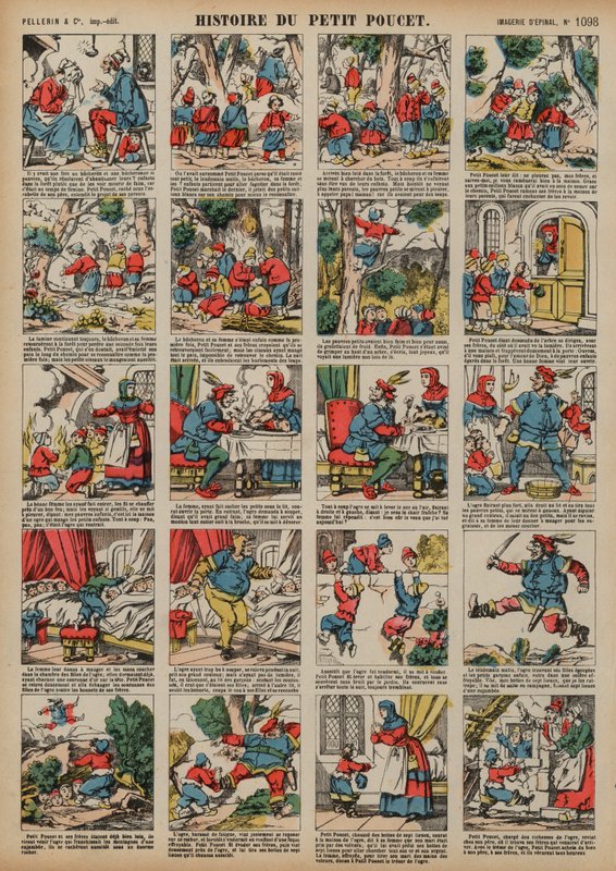 Tom Thumb (színes metszet) alkotó: French School