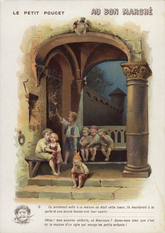Tom Thumb, aggódó gyerekek alkotó: French School