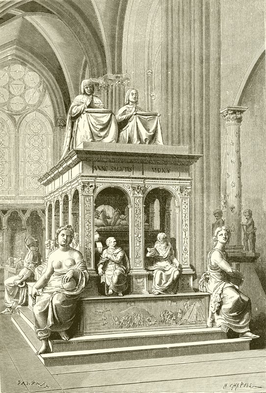 XII. Lajos és Bretagne-i Anna sírja Saint Denisben alkotó: French School