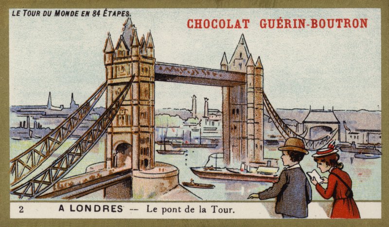 Tower Bridge, London (chromolitho) alkotó: French School