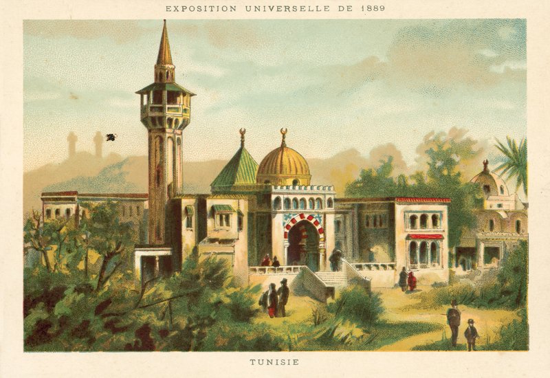 Tunézia, Egyetemes Kiállítás 1889, Párizs alkotó: French School